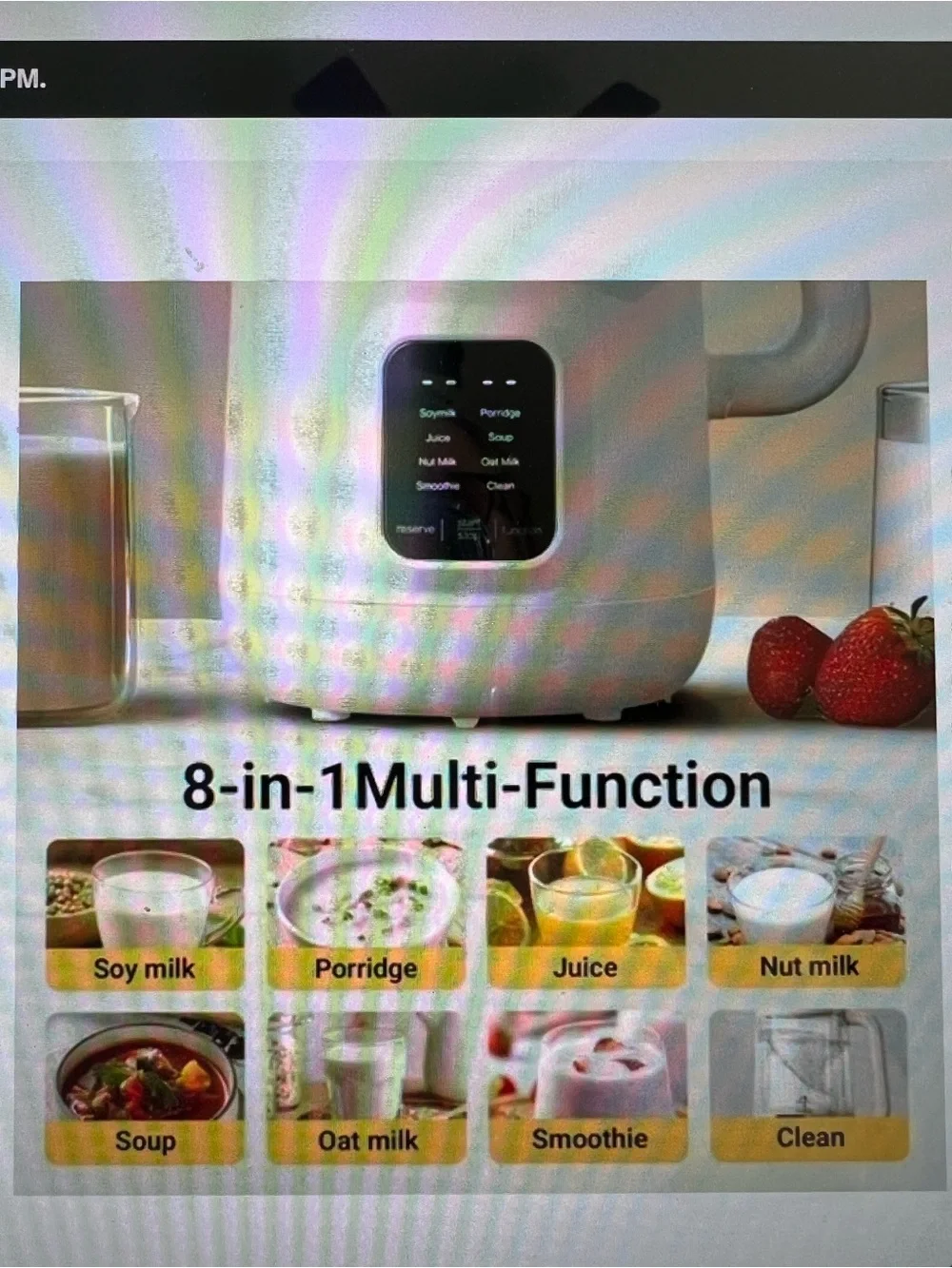 8 in 1 Nut Milk Maker Machine 40oz/1.2L Soy Milk Maker with Self Clean DJJ-E08R1